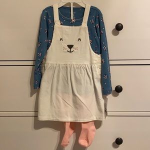 NWT Carter’s cat jumper set with tights